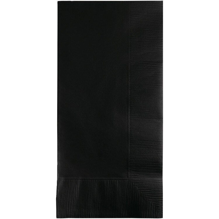 Solid Dinner Napkins black velvet